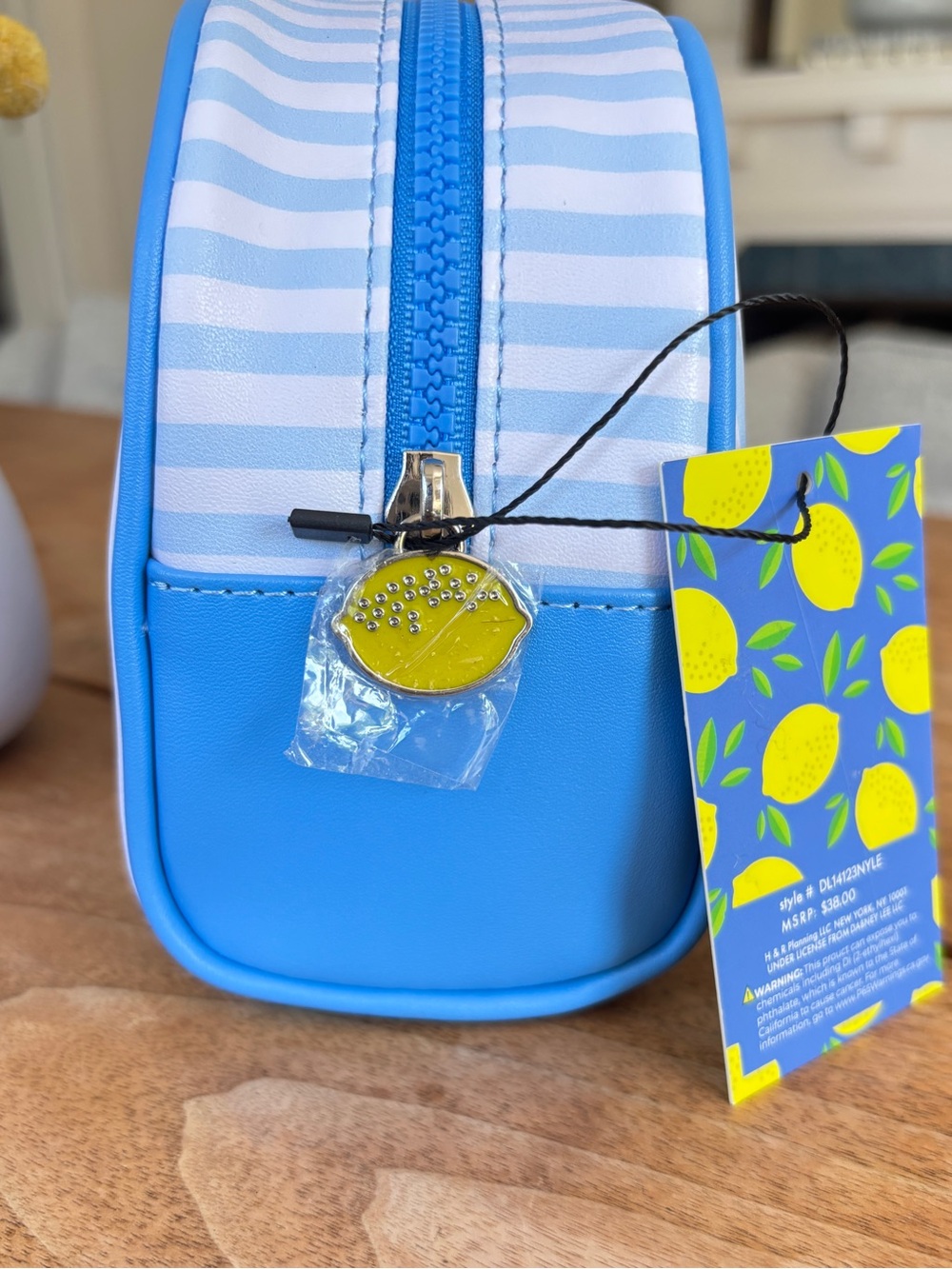 DABNEY LEE Makeup Case Lemon Stripe - Picture 8 of 12